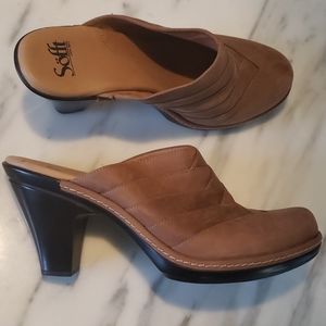Sofft Leather Bria Caramello Mules NEW
